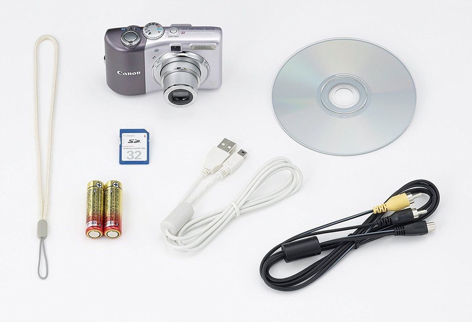 Canon Powershot A1000IS 10MP Digital Camera with 4x Optical Image Stabilized Zoom (Purple) N2