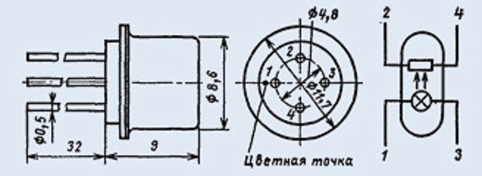 Optocouplers OEP-11 USSR 2 pcs N2