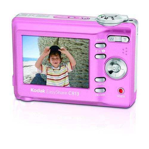Kodak EasyShare C813 8.2MP Digital Camera with 3x Optical Zoom (Pink) N3