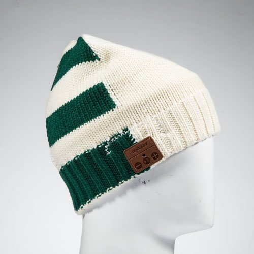 Tenergy Wireless Bluetooth Hands-Free Beanie Line Ribbed Knit N6