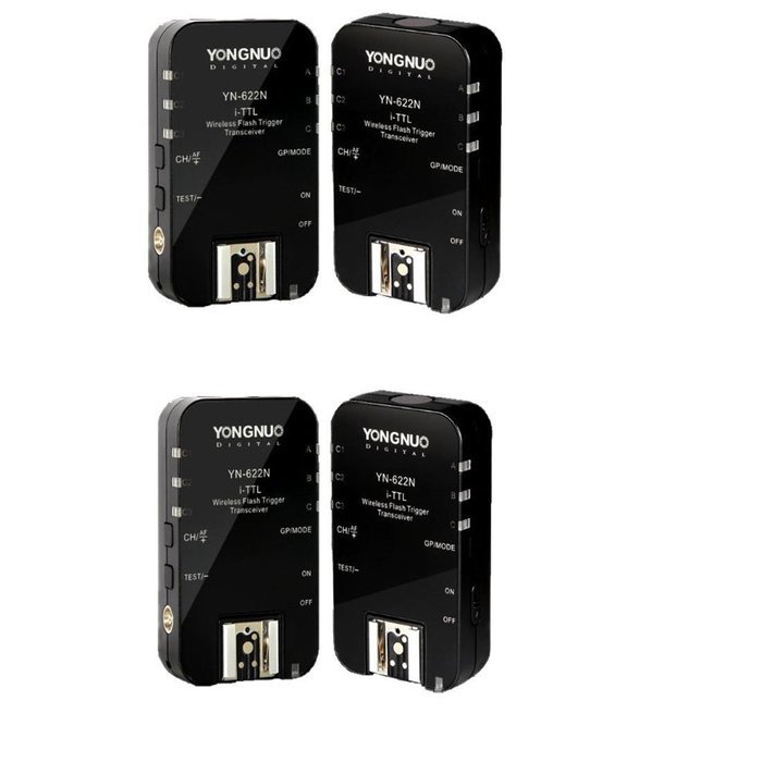 Yongnuo Yn-622n Wireless E-ttl Flash Trigger Receiver with 3 Transceivers for Nikon D5300 D5100 D5200 D2x D2h... N3