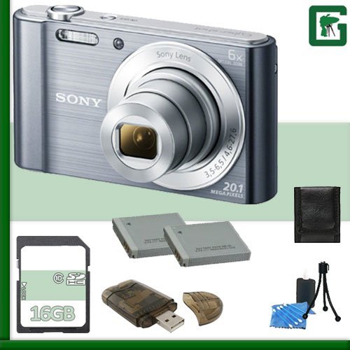Sony DSC-W830 Digital Camera + 16GB Green's Camera Package 3