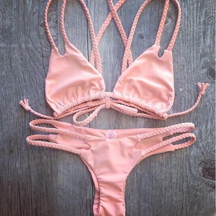 HOT Sale!Canserin Women Sexy Brazilian Push Up Padded Bikini Set N9