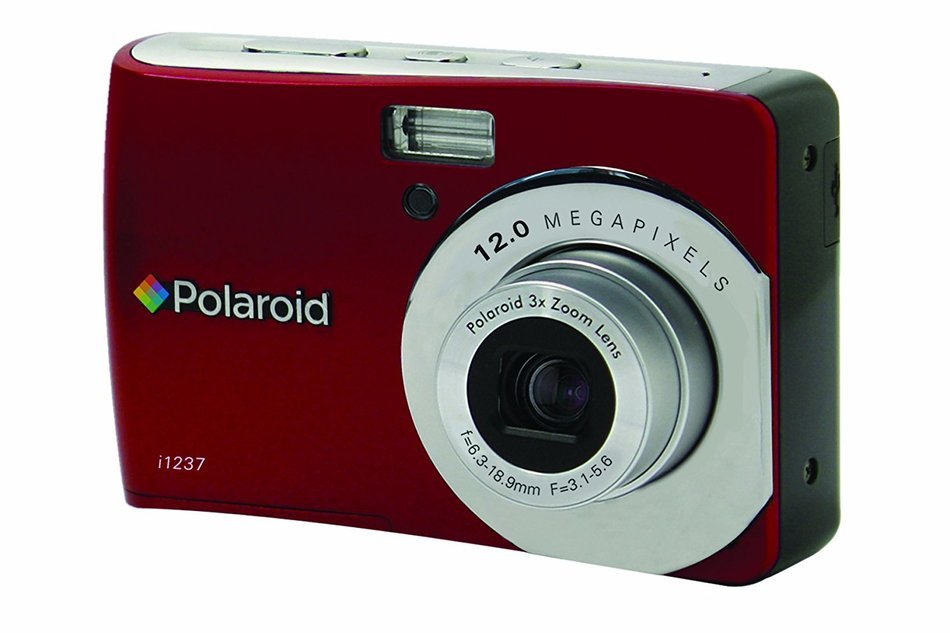 Polaroid CIM-1237R 12 MP Digital Camera with 3x Optical Zoom, Red N3