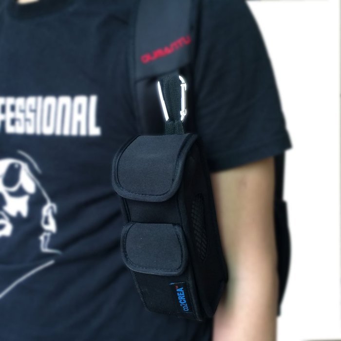 co2CREA(TM) Black Soft Neoprene Carry Travel Case Cover Skin Sleeve Bag with Bicycle/ bike/motorcycle cable tie... N3