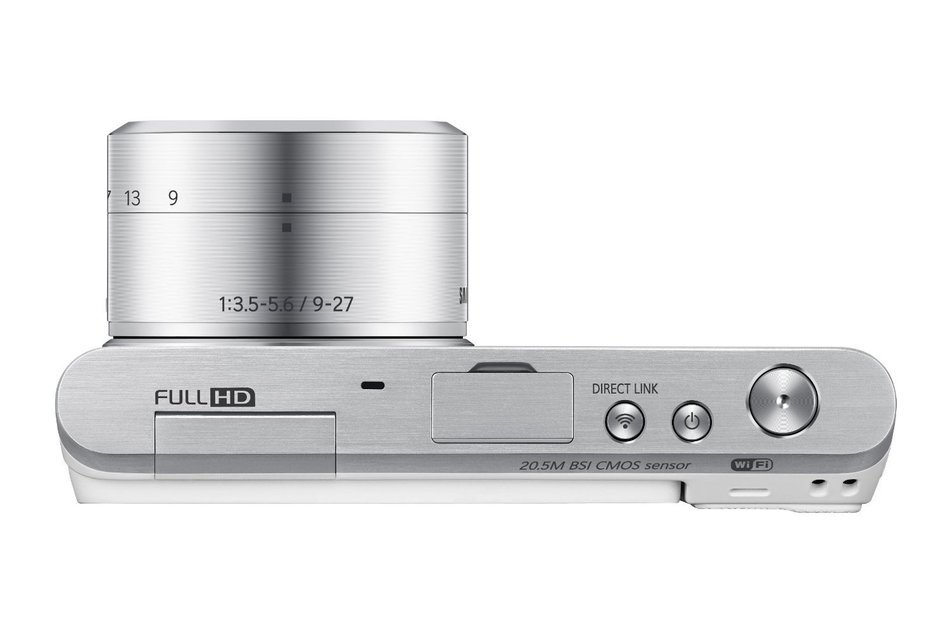 Samsung NX Mini 20.5MP CMOS Smart WiFi Interchangeable Lens Digital Camera with 9-27mm Lens (White) (Certified... N7