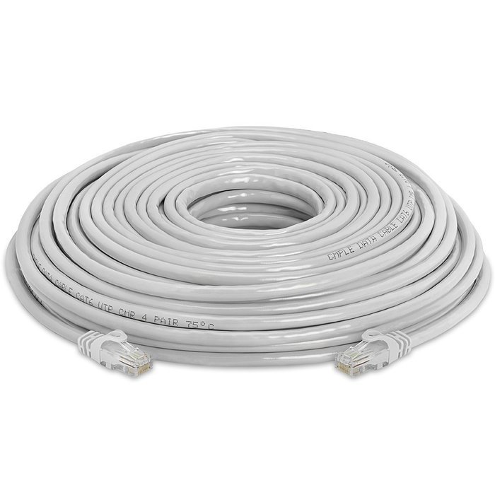 Cmple - CAT 6 500MHz UTP ETHERNET LAN NETWORK CABLE - 100 FT Gray N42