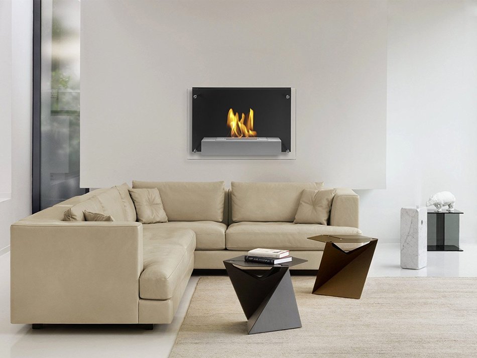 Ignis Senti Ventless Wall Mounted Bio Ethanol Fireplace N4