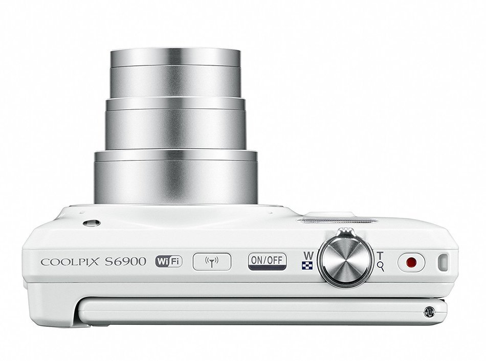 Nikon COOLPIX S6900 16MP Digital Camera with 12x Zoom, Natural White (International Version, No Warranty) N10