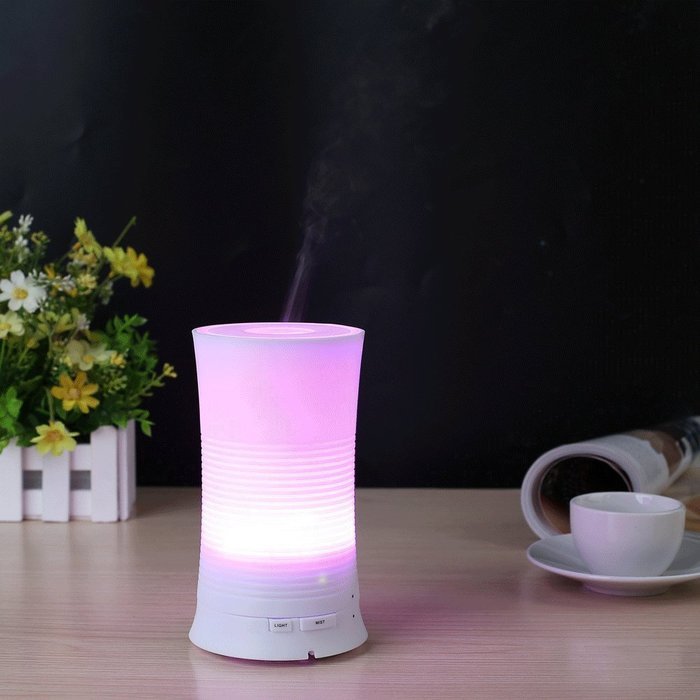 Deckey Aroma Diffuser Ultrasonic Humidifier Essential Oil Two Modes of Cool Mist 7 Color Changing Auto Off For... N3