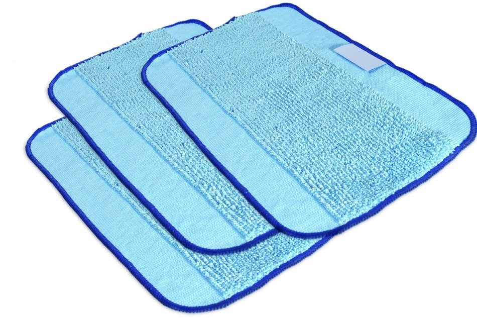 SHP-ZONE Microfiber 3-Pack, Pro-Clean Mopping Cloths for Braava Floor Mopping Robot 380 380T