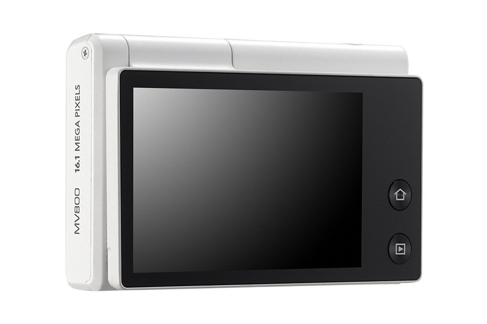 Samsung Multiview MV800 16.1MP Digital Camera with 5x Optical Zoom White N8
