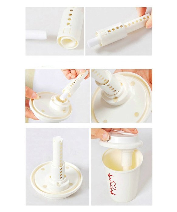 ALPHELIGANCE Mini Coffee Cup Mist Humidifier USB Powered Air Purification for Home,Office or Car