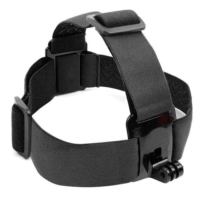 Black, Fully Adjustable Head Strap Mount With Screw Adaptor Compatible with the Vivitar DVR785HD-BLU | DVR995WHD-GRP-IT... N5