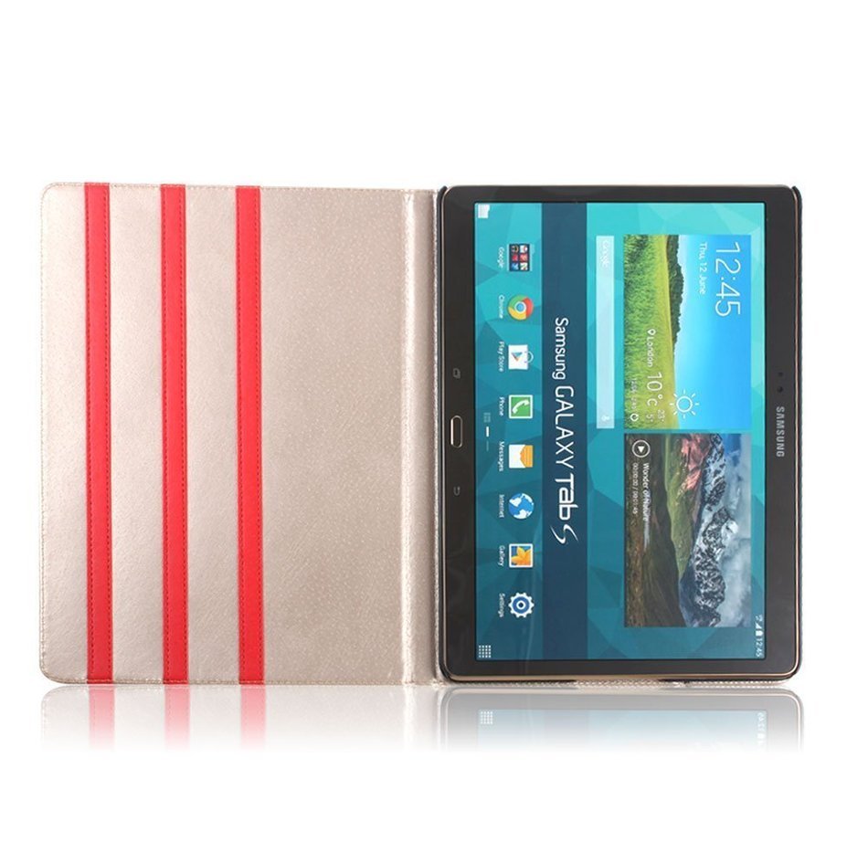 TechCode Stand Diamond Stone Pattern PU Leather Case Cover for Samsung Galaxy Tab S 10.5 T800