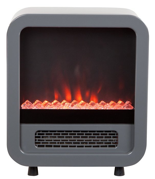 Fire Sense 61449 Skyline Electric Fireplace Stove, Silver N5
