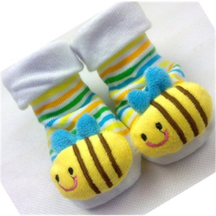 KAKA(TM) Baby Little Shoe Socks Skid-Resistant Baby Toddler Socks (0-6 month)
