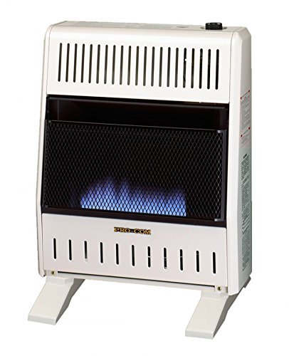 ProCom Dual Fuel Vent-Free Blue Flame Heater - 20,000 BTU, Model# MNSD200TBA-BB