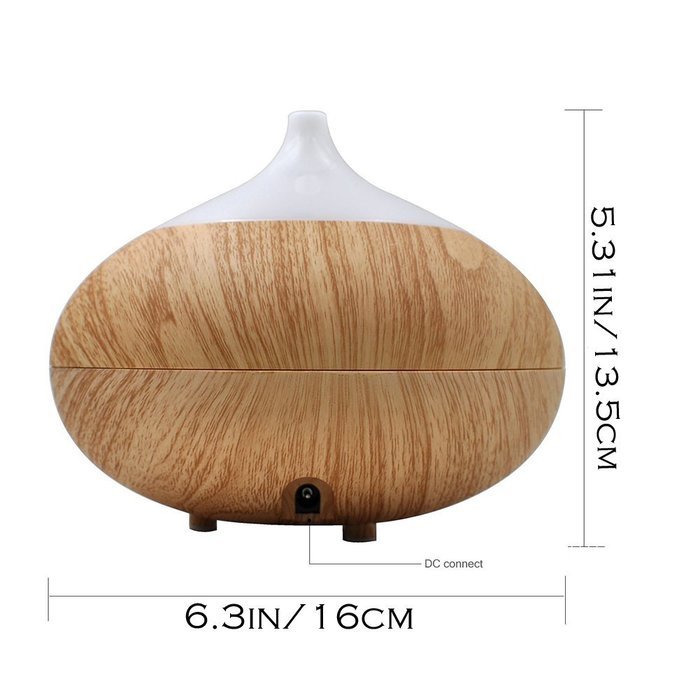 300ml Ultrasonic Cool Mist Humidifier ,Essential Oil Aromatherapy Diffuser with 7 Colors LED and Waterless Auto... N23