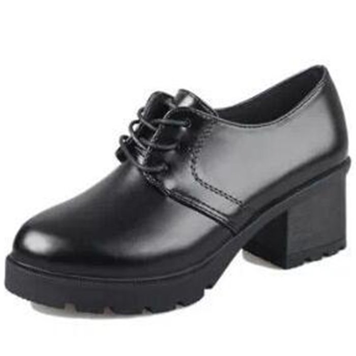 Spritech(TM) Fashion Non-slip Winter Chunky Heel British Style Ankle Boot Leather Boots for Girls Womens Wine... N7