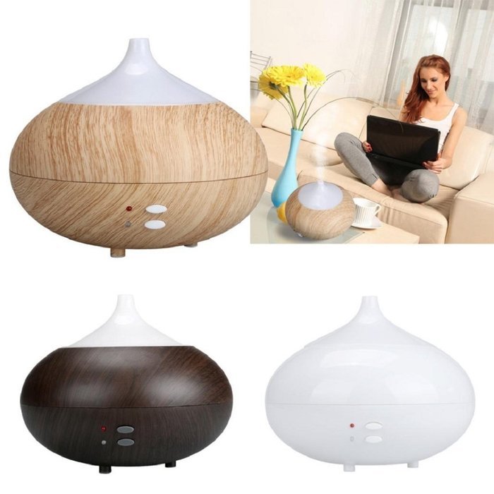 High-end Atmosphere USB Humidifier,HighpotPure Solid Wood LED Mini Air Diffuser Beatles Humidifier Purifier Atomizer... N19