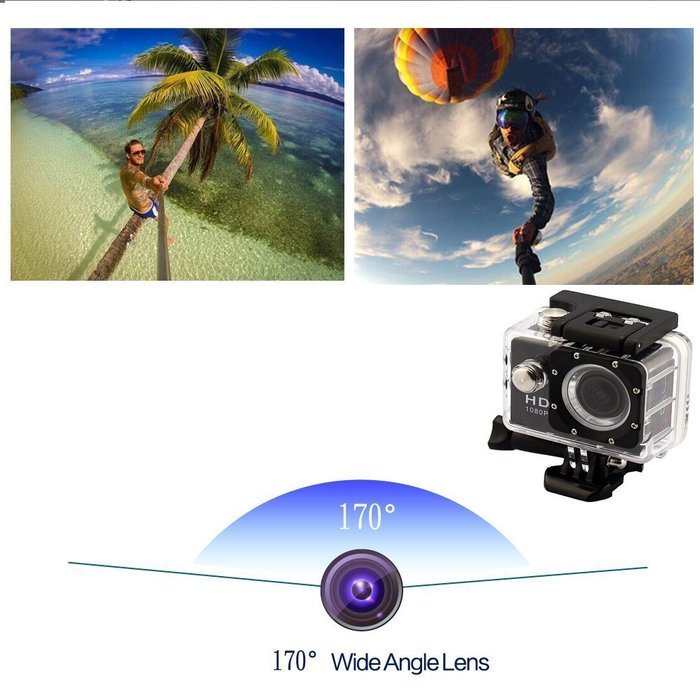 OFKP&reg; W8 1080P WIFI Sports Action Video Camera,1.5 Inch LTPS ,12MP HD, waterproof Camera for Biking Riding Racing... N11