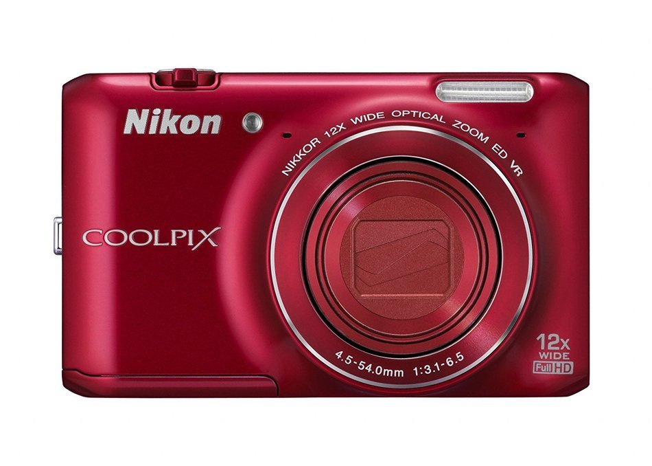 Nikon Digital Camera COOLPIX S6400 Red S6400RD [International Version, No Warranty] N3