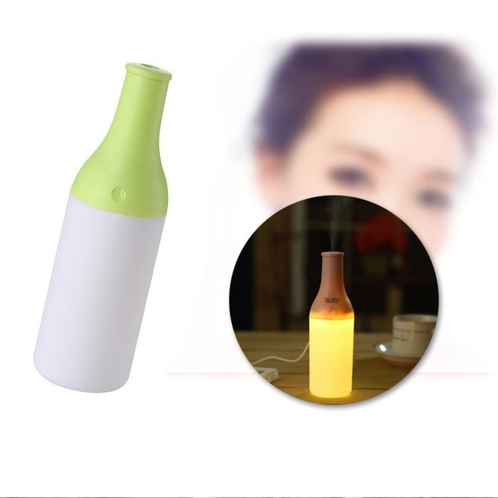 Junadel Cool Mist Humidifier- 180ml USB Cool Cocktail Bottle Portable Essential Oil Aroma Diffuser Ultrasonic... N4