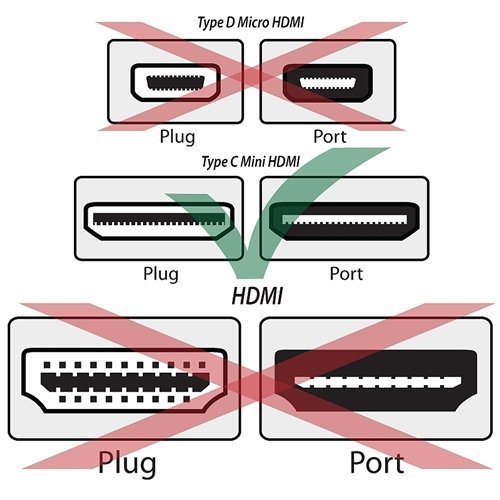 Fosmon (2 Packs - 15 Feet) Gold Plated High Speed Mini HDMI (Type C) to HDMI Cable - Supports Ethernet | 1080p... N7