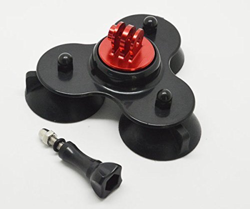 ProGear Red Heavy Duty Car Or Glass Suction Cup Mount For GoPro Hero 4/3+/3/2/1