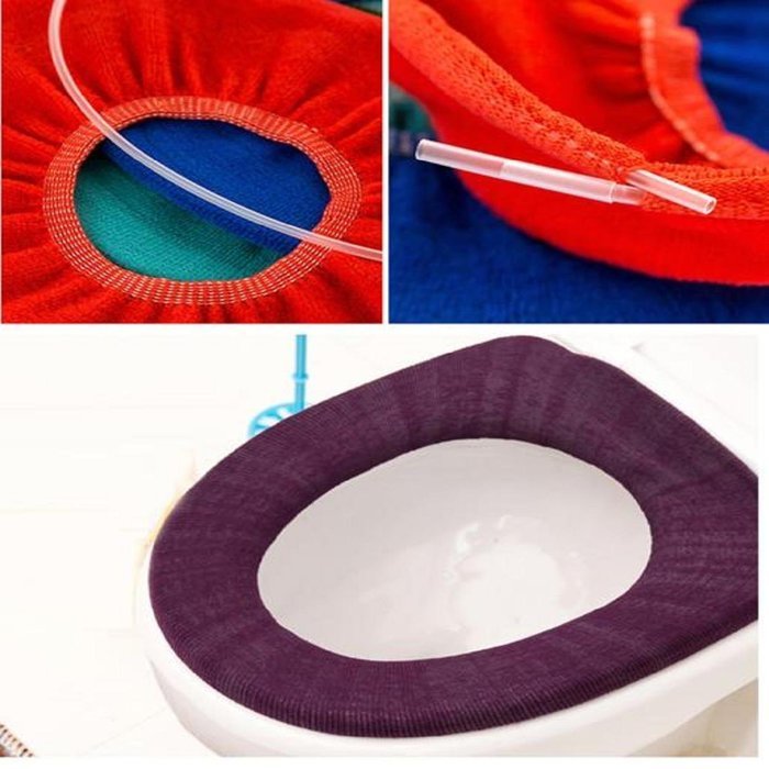 Kingfansion Bathroom Toilet Seat Closestool Washable Soft Warmer Mat Cover Pad Cushion N5