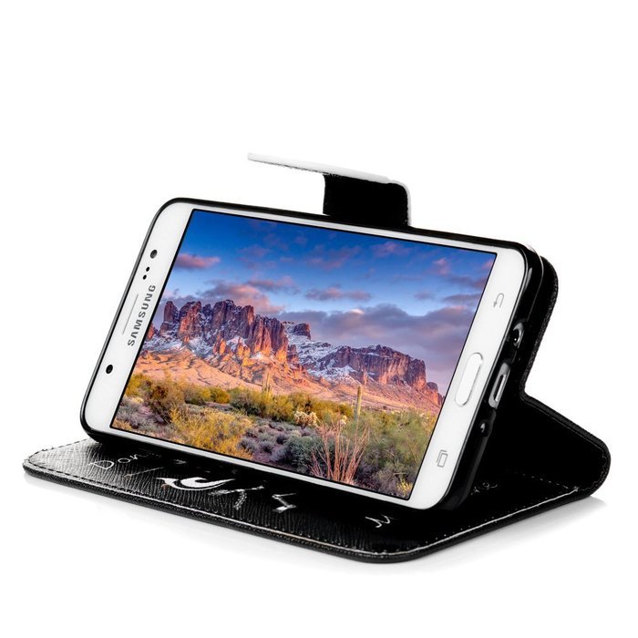 Galaxy J7 Case,Samsung Galaxy J7 Case (2016 Version) - Wallet Flip Stand Case PU Leather Case with Shockproof... N6