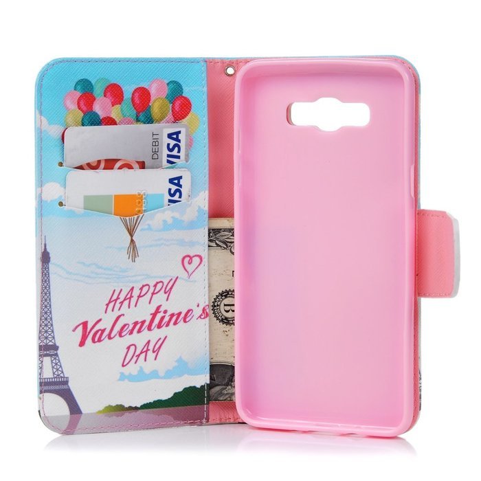 Galaxy J7 Case,Samsung Galaxy J7 Case (2016 Version) - Wallet Flip Stand Case PU Leather Case with Shockproof... N8