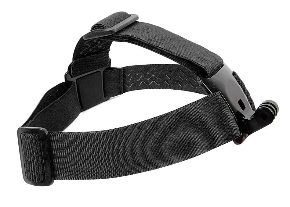 Black, Fully Adjustable Head Strap Mount With Screw Adaptor Compatible with the Vivitar DVR785HD-BLU | DVR995WHD-GRP-IT... N6