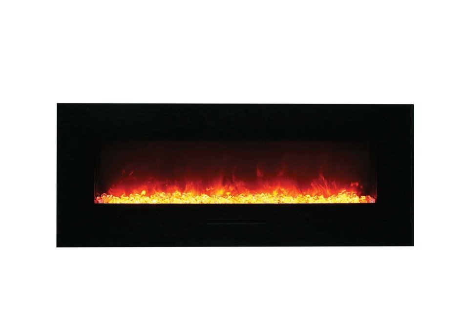 Amantii Wall Mount / Flush Mount Series Electric Fireplace with Ember Media Kit, 72 Inch N5