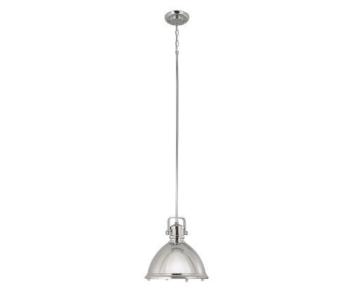 Capital Lighting 4432PN Transitional 1-Light Pendant, Polished Nickel Finish by North Coast Lighting