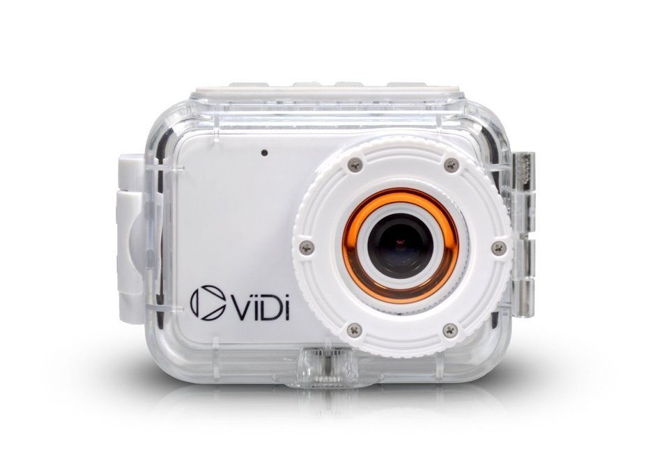 ViDi Waterproof LCD 1080P Action Camera with 4GB Memory Card, Selfie Stick, and Floating Waterproof Case N7