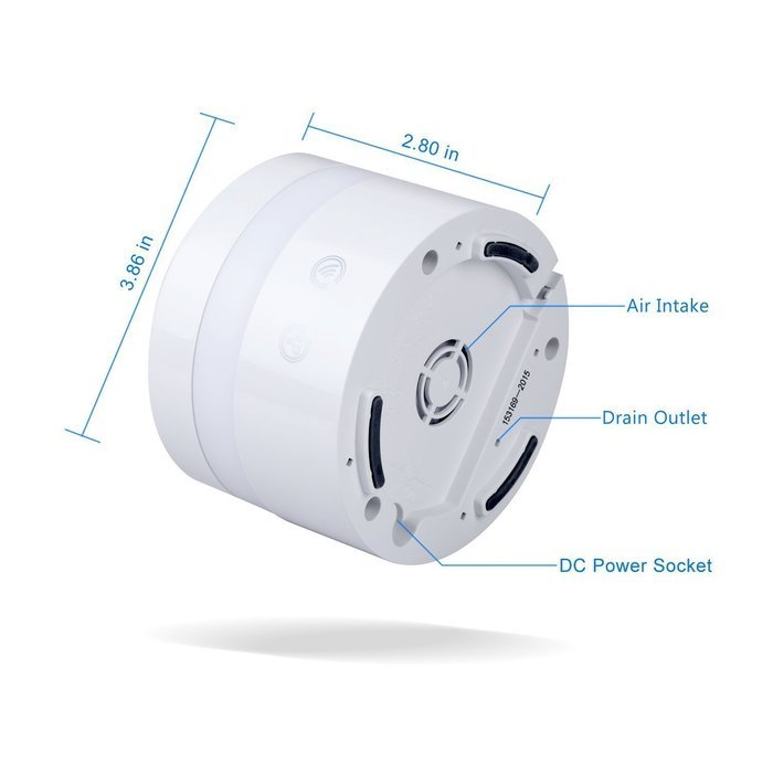 soled Mini USB Ultrasonic Humidifier Cool Mist Oil Diffuser / 100mL - Portable Essential Oil Aromatherapy with... N2