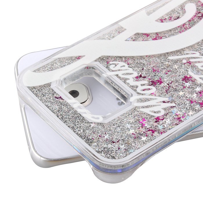 S6 Case,Galaxy S6 Case,PHEZEN Galaxy S6 Bling Case,[Crystal Clear] Creative Design 3D Funny Flowing Bling Glitter...