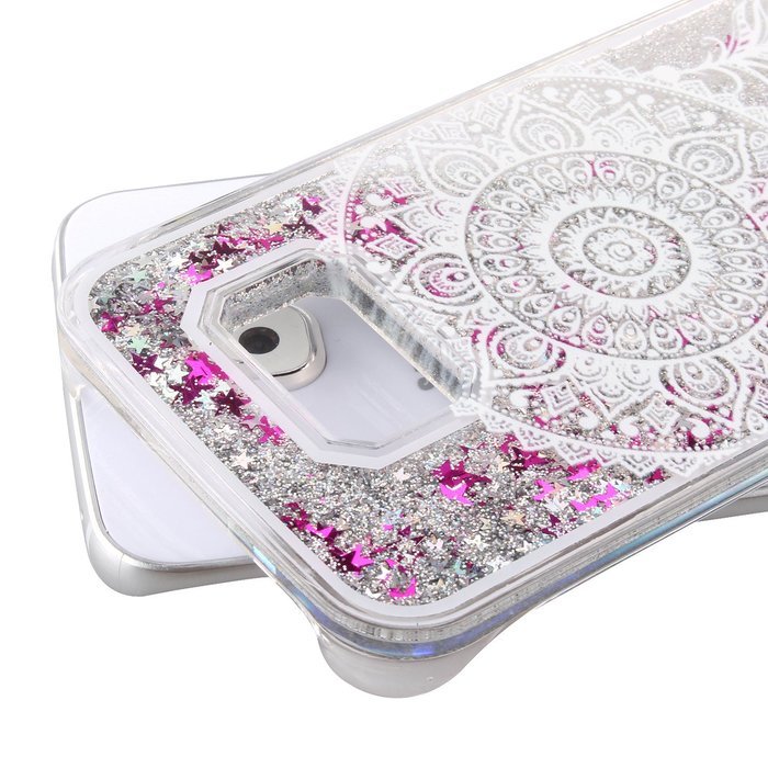 S6 Case,Galaxy S6 Case,PHEZEN Galaxy S6 Bling Case,[Crystal Clear] Creative Design 3D Funny Flowing Bling Glitter... N2