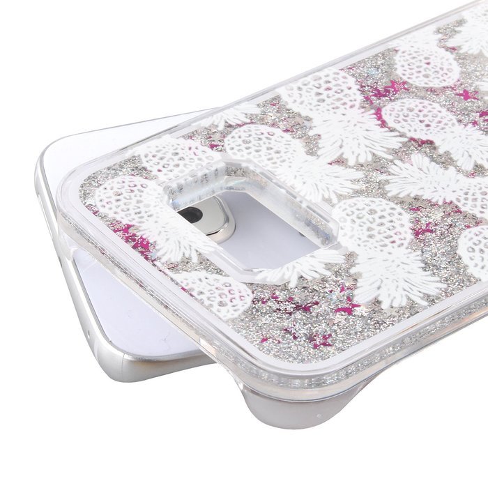 S6 Case,Galaxy S6 Case,PHEZEN Galaxy S6 Bling Case,[Crystal Clear] Creative Design 3D Funny Flowing Bling Glitter... N3