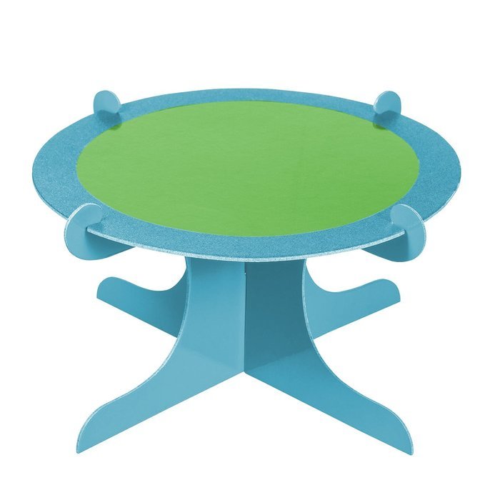 Four Stones Single Tier Server or Cupcake Stand ( green / blue )