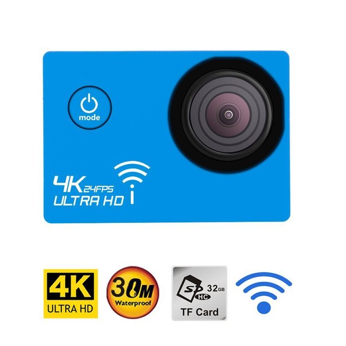 2.0'' LCD 4K Ultra WiFi Action Sports Camera 1080P HD 16MP 170 Degree Wide Angle Lens Waterproof Recorder Cam N5