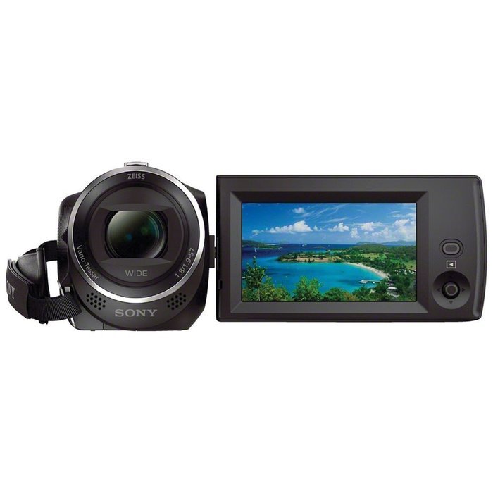Sony Handycam HDR-CX440 8GB Wi-Fi 1080p HD Video Camera Camcorder with 32GB Card + Case + Battery & Charger +... N3