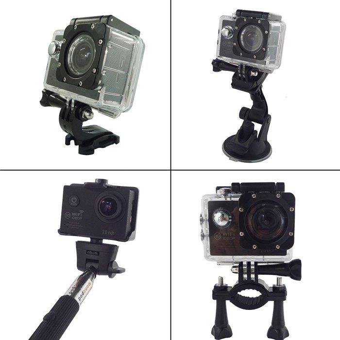 1080P FHD 12M Wifi Waterproof 30m Outdoor Sports Action Video Camera DV YOCI Body Mounted Camcorder with NT96655... N5