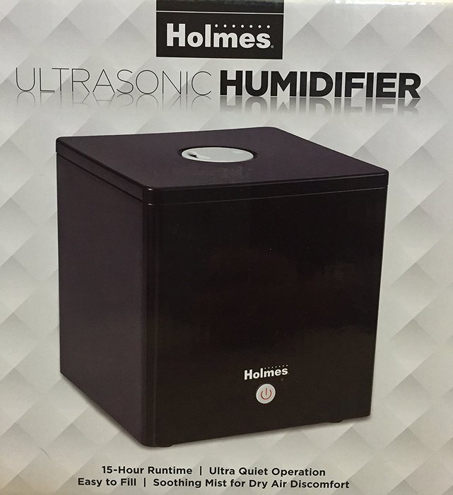 Holmes Ultrasonic Cube Humidifier- Black