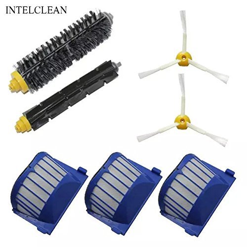 INTELCLEAN Accessory For Filter&Bristle Brush&Flexible Beater Brush&3-Armed Side Brush&Cleaning tool Replenishment...