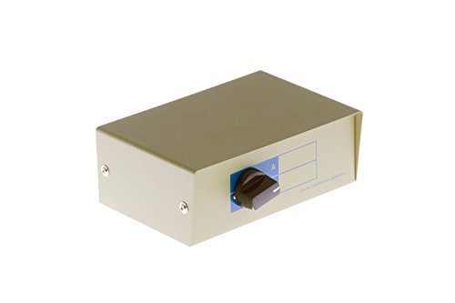 2 to 1 Parallel Printer Switchbox with DB25 Female Ports N3
