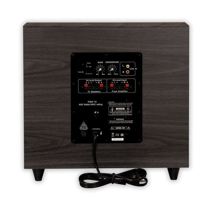 Acoustic Audio PSW-6 Down Firing Powered Subwoofer (Black) N4