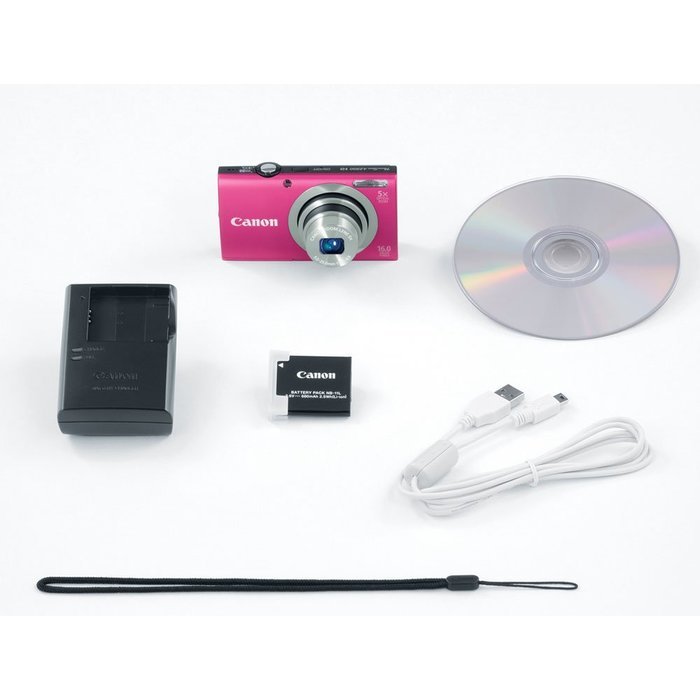 Canon PowerShot A2300 16.0 MP Digital Camera with 5x Optical Zoom (Silver) N15